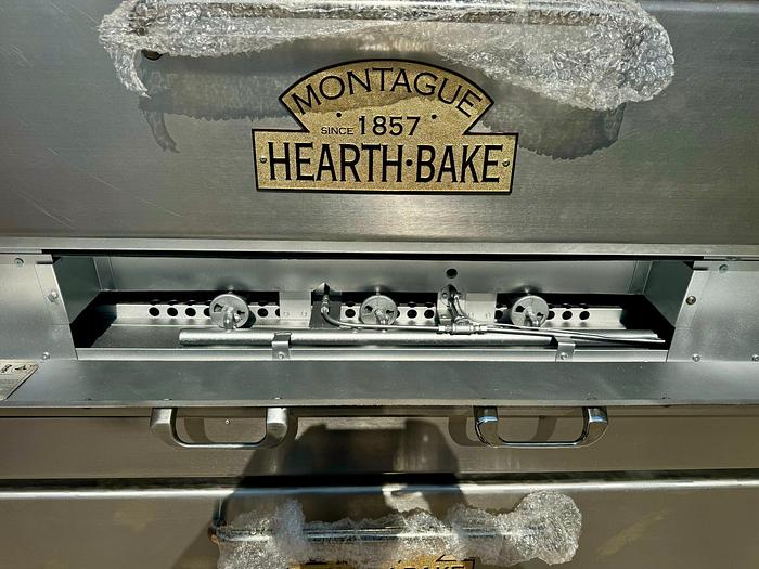 Used Montague Company 24P-2 Pizza Oven Double 8" High Decks Gas