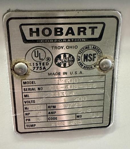Refurbished N/A Hobart H600T
