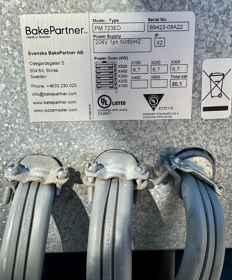 Refurbished PizzaMaster 700 Series Floor Model Triple Multi-Purpose Deck Oven