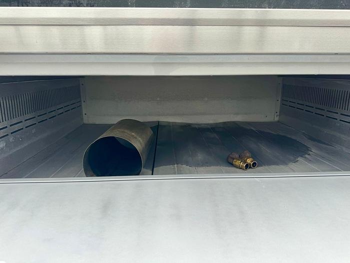 Used Marsal SD-1048 STACKED Double Pizza Deck Oven on casters