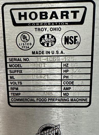 Refurbished 2000 Hobart D-300T