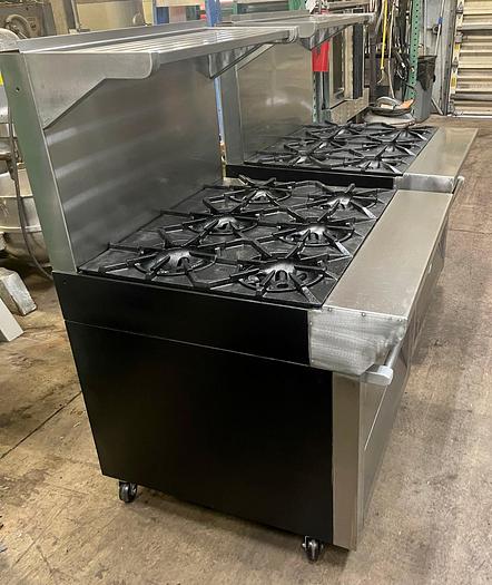 Used Garland reconditioned 6 burner with convection oven