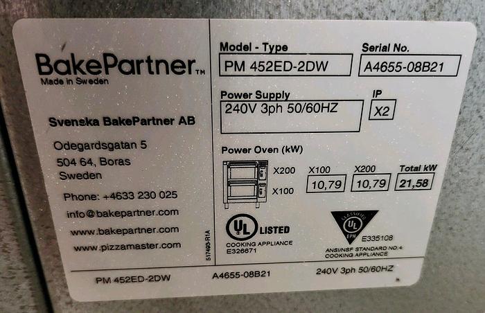 Used PizzaMaster PM452ED-2DW  Countertop Pizza Oven, Double DECK OVEN