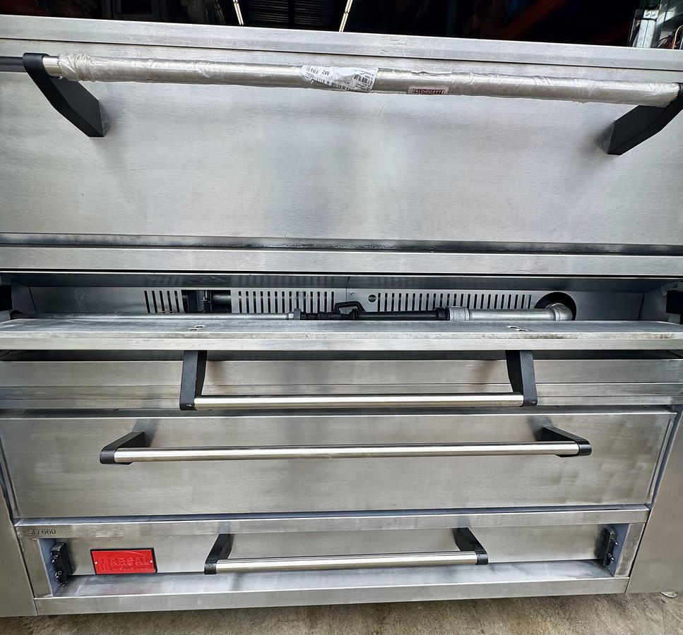 Refurbished Marsal SD-660STACKED Floor Model Double Pizza Deck Oven - Natural Gas