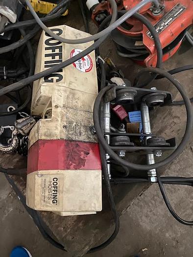 Used 1/3-Ton x 20'-3" Free Standing Jib Crane w/ 1/3-Ton Coffing Hoist