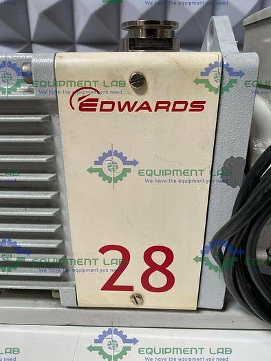 Used Edwards E2M28 Rotary Vacuum Pump 21 CFM w/ 1.2 HP Motor 240V