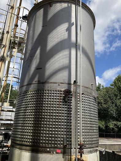 Used Artisan Industries approximately 5,000 gallon stainless steel jacketed tank