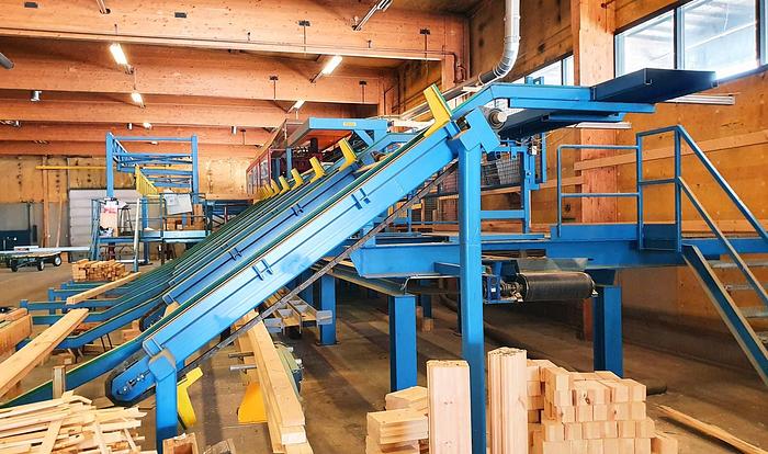 Used Hundegger K2-4 BHF joinery line  for log house production