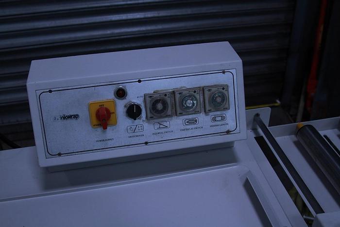 Used Pneumatic Semi Automatic L Sealer and Heat Tunnel