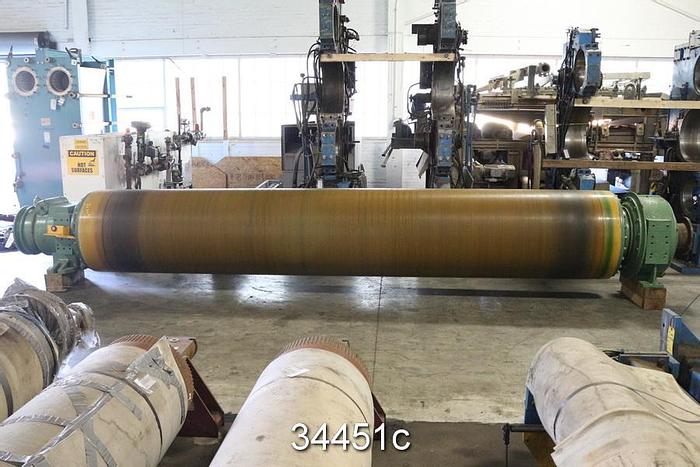 Refurbished Beloit Suction Press Roll, 184" Drilled Face #34451