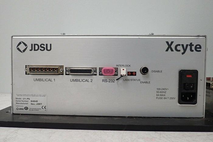 Used JDSU Uniphase Xcyte CY-355-020-M1 355nm Laser Head & CY-PS Laser Controller Unit