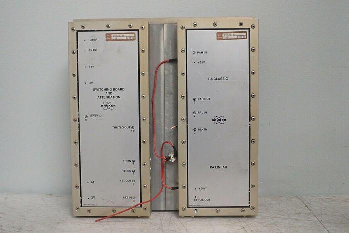 Used Bruker Type 360 Switching Board and Attenuation PA Class C PA Linear Unit