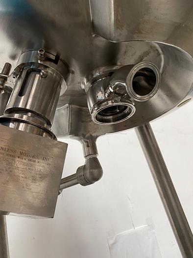 Used DCI 50 Liter Jacketed Stainless Steel Reactor Vessel W/ Steridose Motor