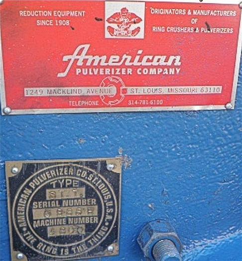 Used AMERICAN PULVERIZER MODEL 4800  RECONDITIONED
