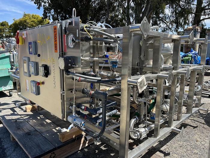 Used CIP, 2-Tank, (2) 185 Gallon Tanks, Sani-Matic, 316L Stainless Steel #S744634