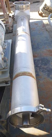 Used Conveyor, Screw, 6" x 5', S/st, Less Drive #S739066