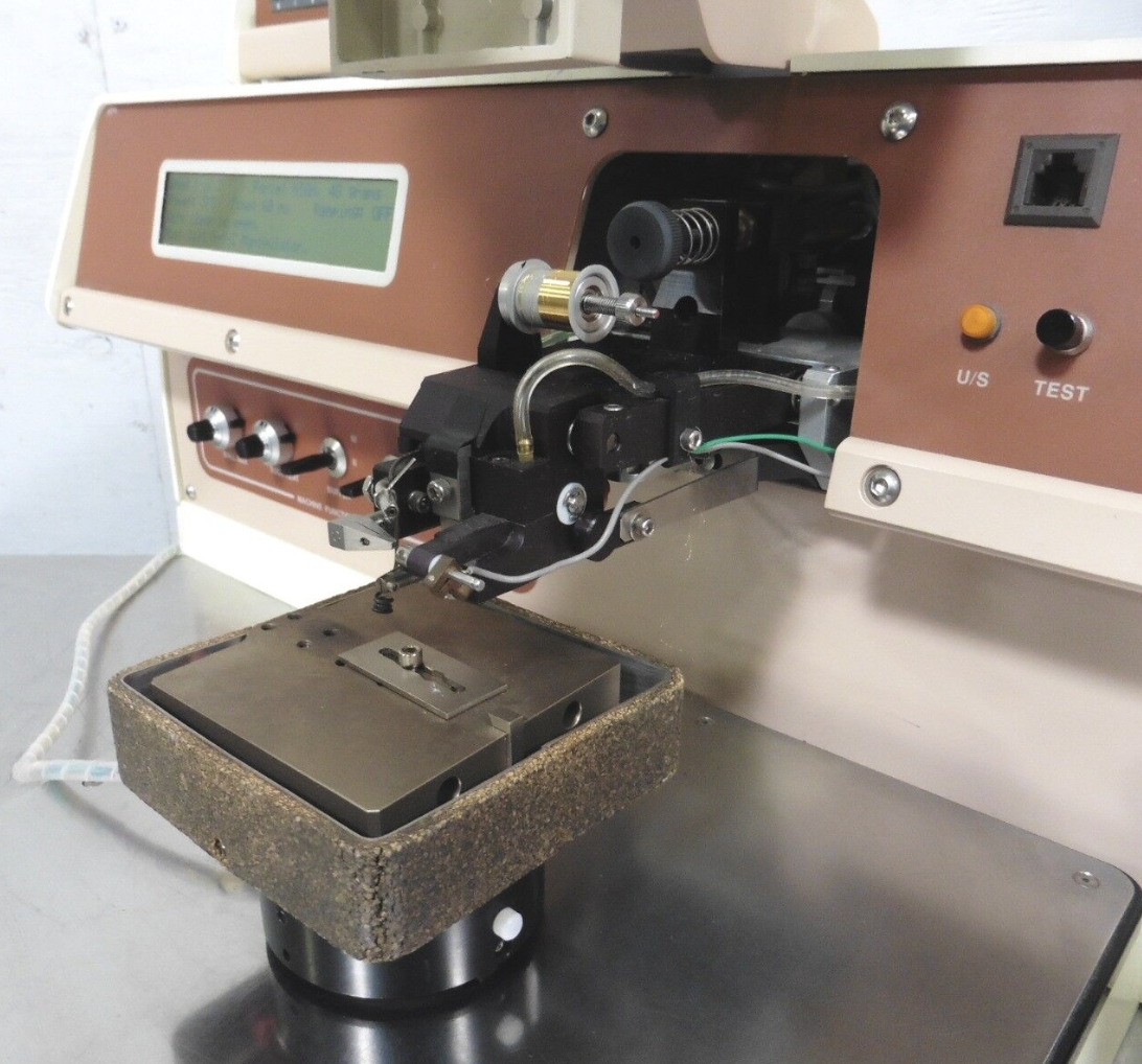 Used West-Bond 747677B Convertible Wire Bonder w/ Gold Ball Bond Head (7700B)