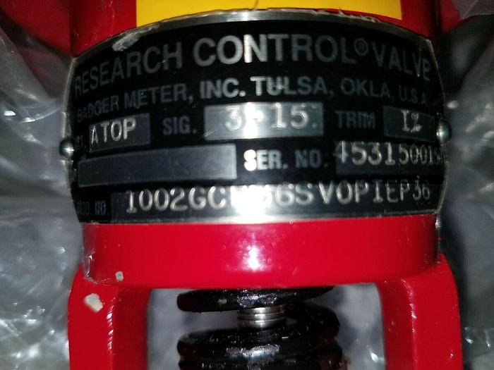 Badger Meter Research Control Valve Model 1002GCN36SVOPIEP36