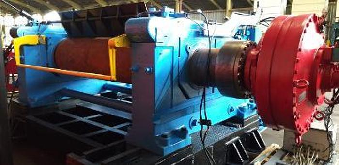 Used Iddon (UK) 2100mm x 660mm dia two roll mill