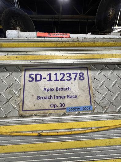 Used APEX HYDRAULIC BROACHING MACHINE