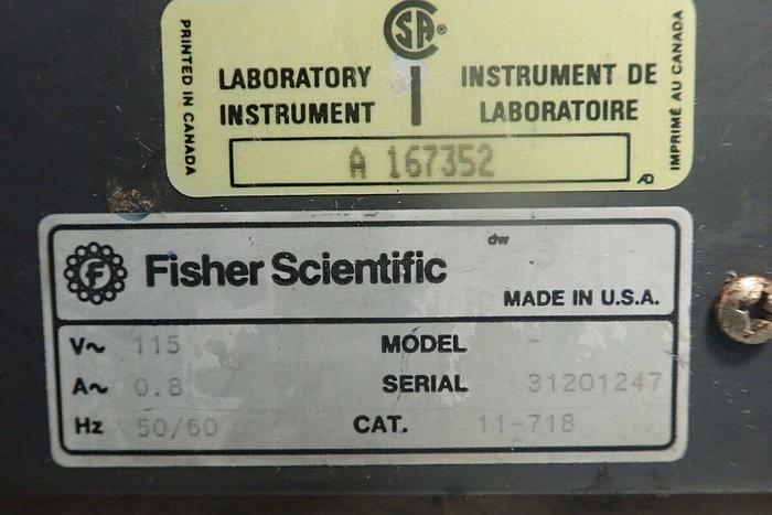 Used Fisher Scientific 11-718 Dry Bath Incubator