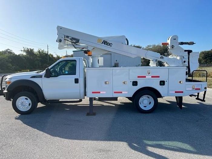 Used C82048 Altec AT45M 45ft Bucket Boom on a 2012 F550 4x4 Utility Truck