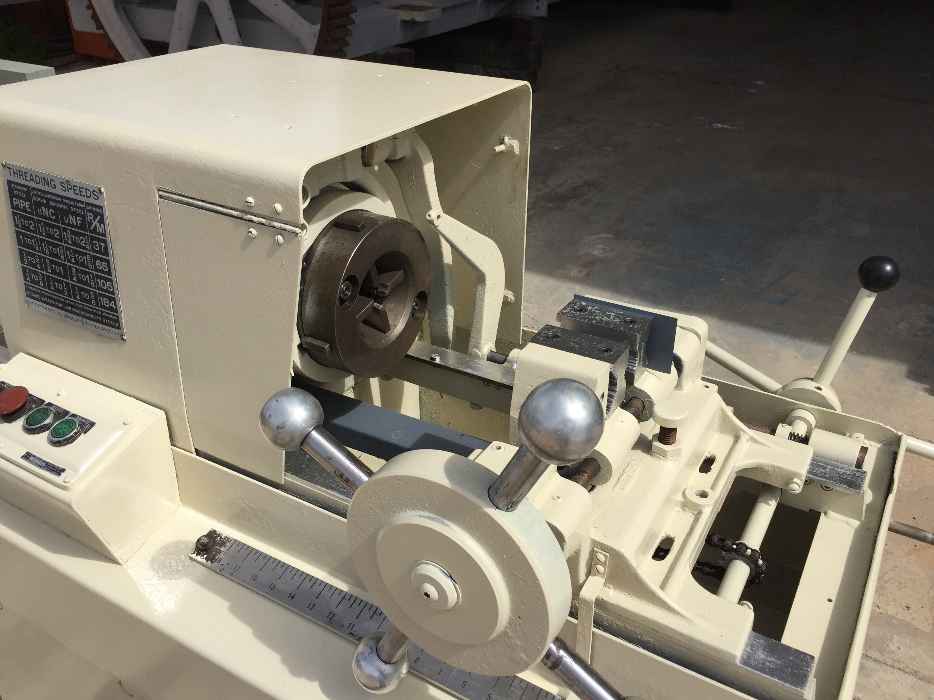 Used 2 1/4” Oster Mdl. 792-A, SN: RV-2,  Bolt Threader