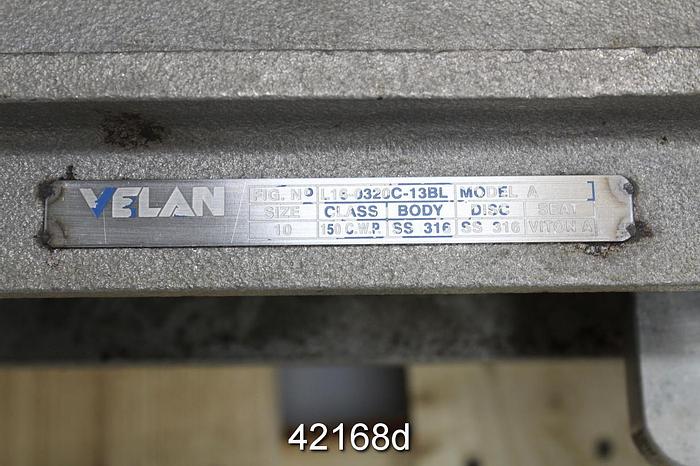 Used Velan Model A 10" Hand Operated Knife Gate Valve #42168