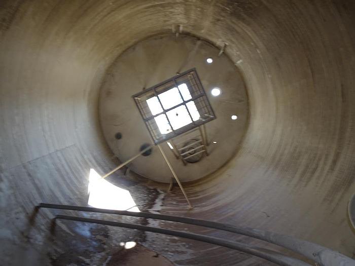 Used Silo, 1,750 CF, 12' X 15', Cone Bottom, Dust Collector, #S742417