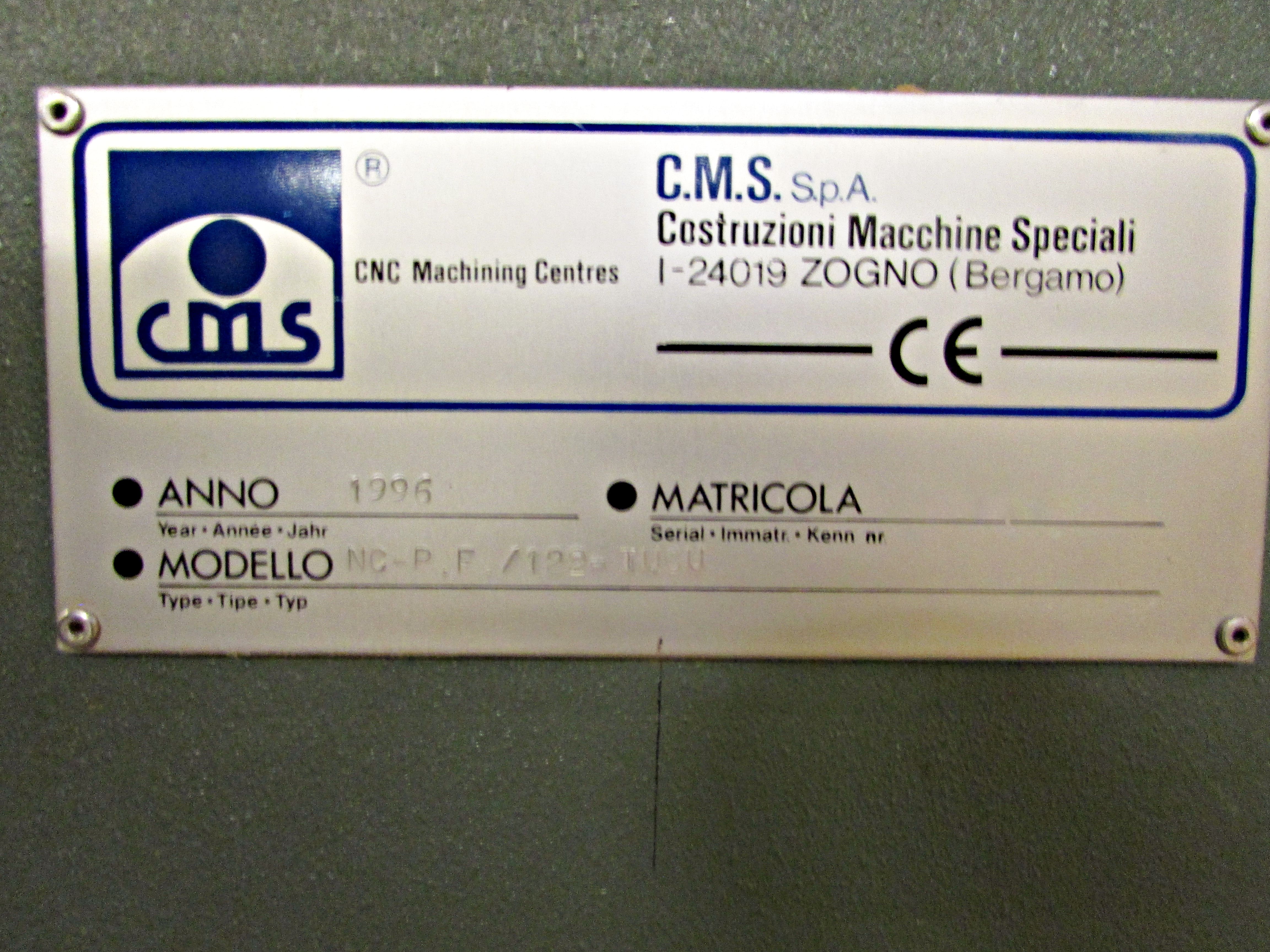 Used CMS NC PF 122 - 1996