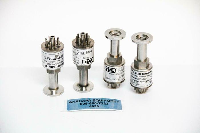 Used VRL 912256 In-Line Vacuum Gauge Tube w KF-16 Flange Non-Rotatable Lot of 4 (4999