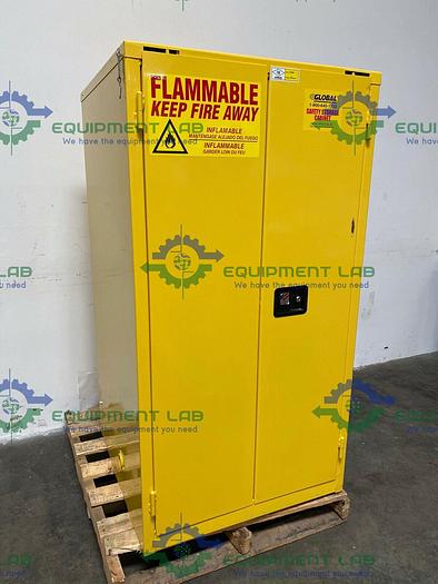 Used JustRite BS60 60 Gallon Flammable Cabinet 65"x 34"x 34" Manual Close