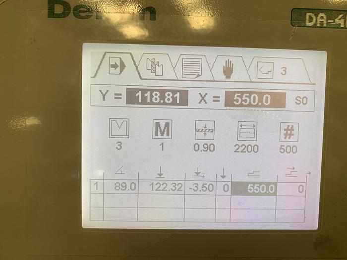 Used Mantech 3m x 100 ton CNC press brake 2 axis