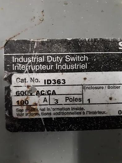 Used 600V Electrical Disconnects & Switches