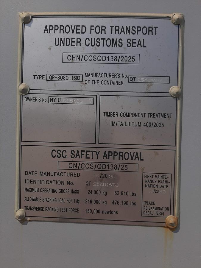 Used 2025 New 40 Ft. Side Door Shipping Container