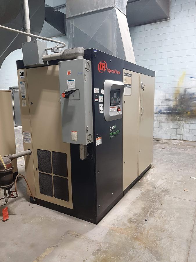 Used INGERSOLL RAND – R75N Nirvana 100HP VSD Compressor