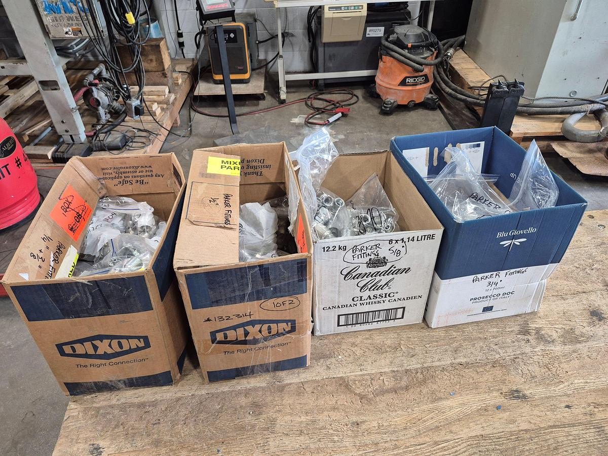 Used PARKER Hydraulic Hose and Series 43 Fittings Package