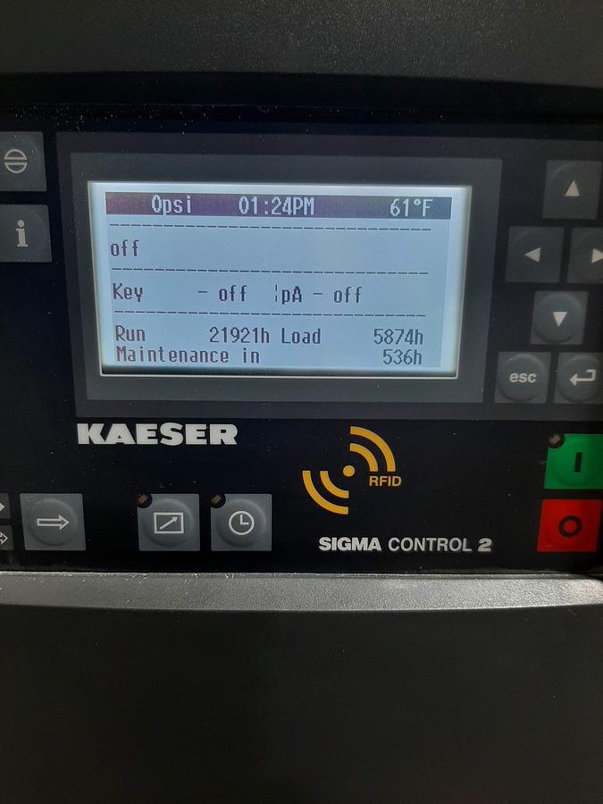 Used KAESER  ASD 25 – 25HP Rotary Screw Compressor Package