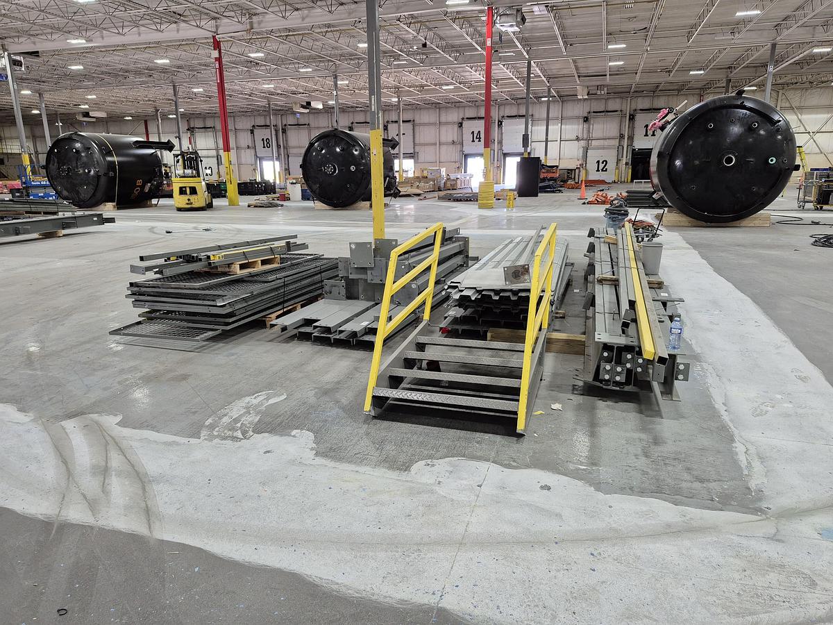 Used 2 x Structural Steel Mezzanines
