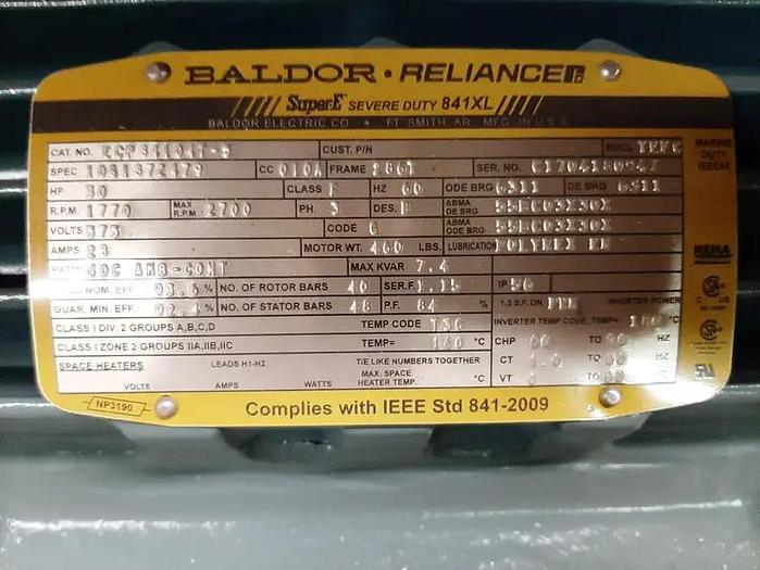 BALDOR  ECP84104T-5 30 HP motor