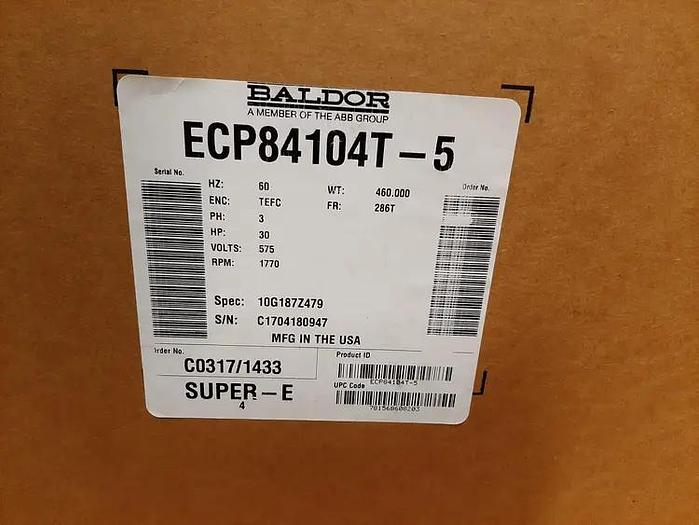 BALDOR  ECP84104T-5 30 HP motor