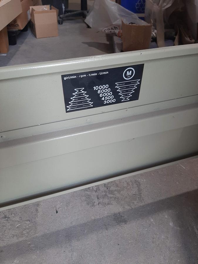 Used SCM  T130 Shaper with sliding table and feeder