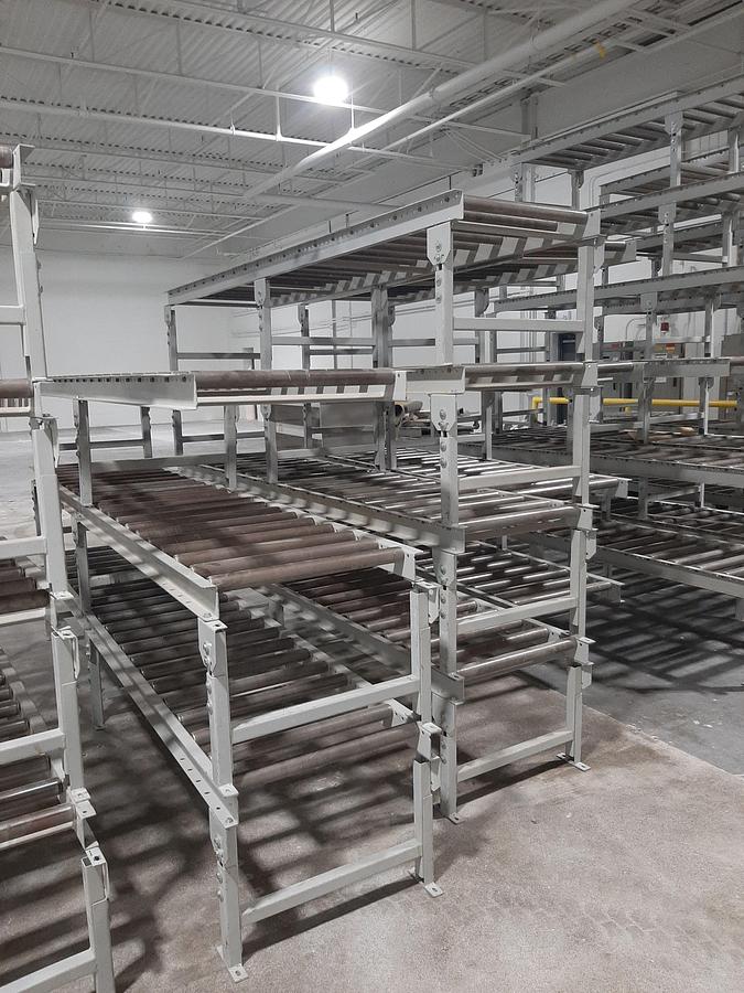 Used ROLMASTER 24” Gravity Roller Conveyors