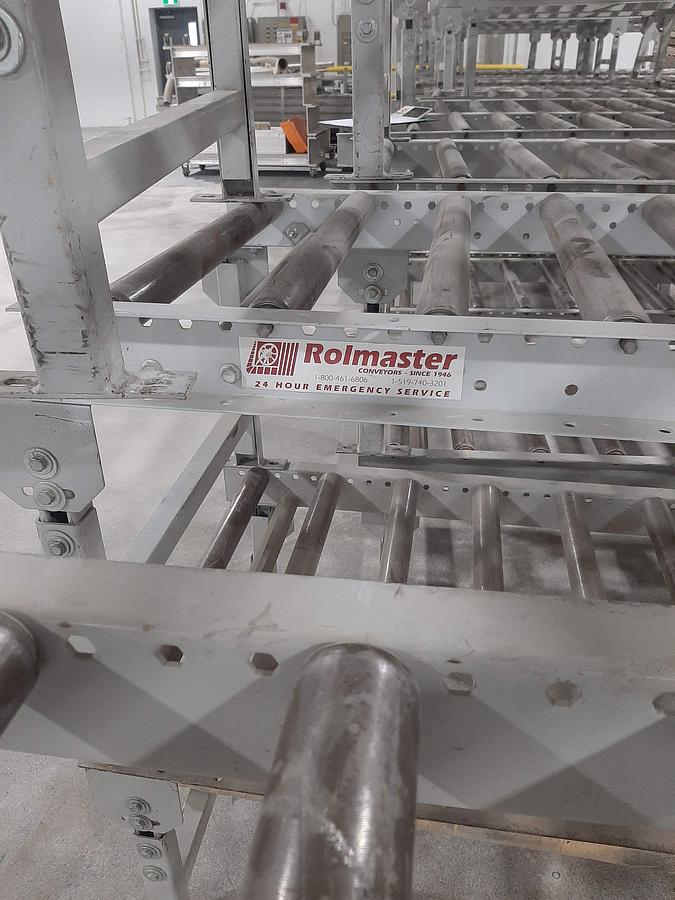 Used ROLMASTER 24” Gravity Roller Conveyors