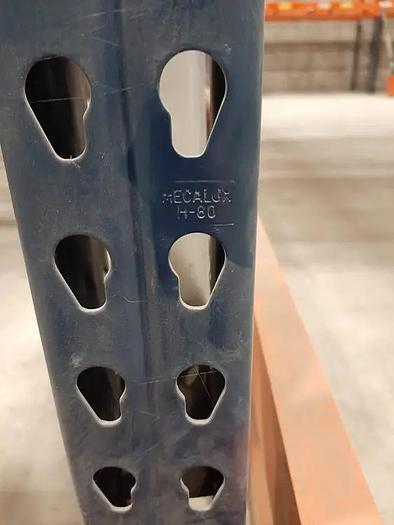 Used MECALUX Teardrop Pallet Racking - Like New!