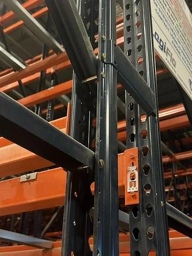 Used MECALUX Teardrop Pallet Racking - Like New!