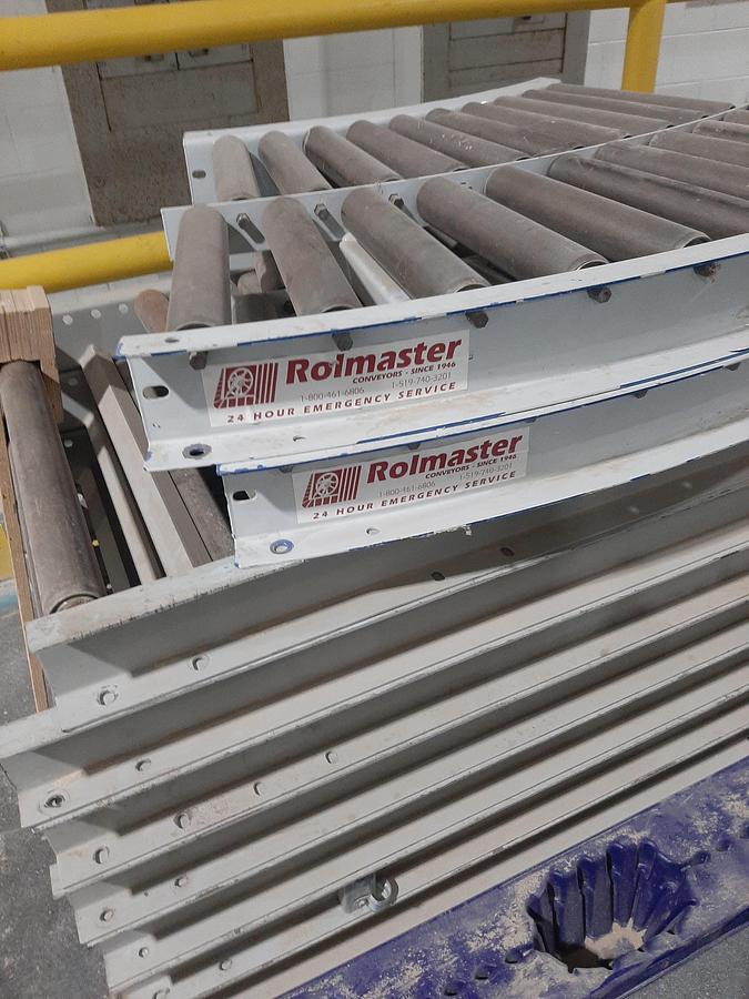 Used ROLMASTER 24” Gravity Roller Conveyors