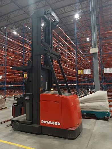 Used 2010 Raymond 970-CSR30T Electric Man Up Swing Reach Turret Forklift