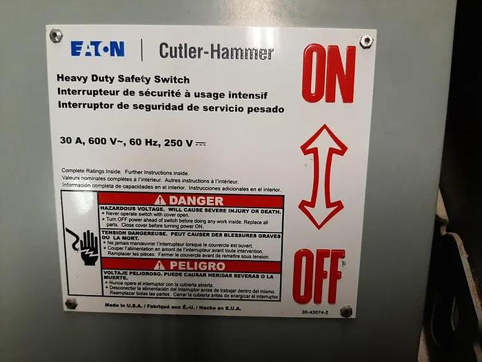 Used 600V Electrical Disconnects & Switches