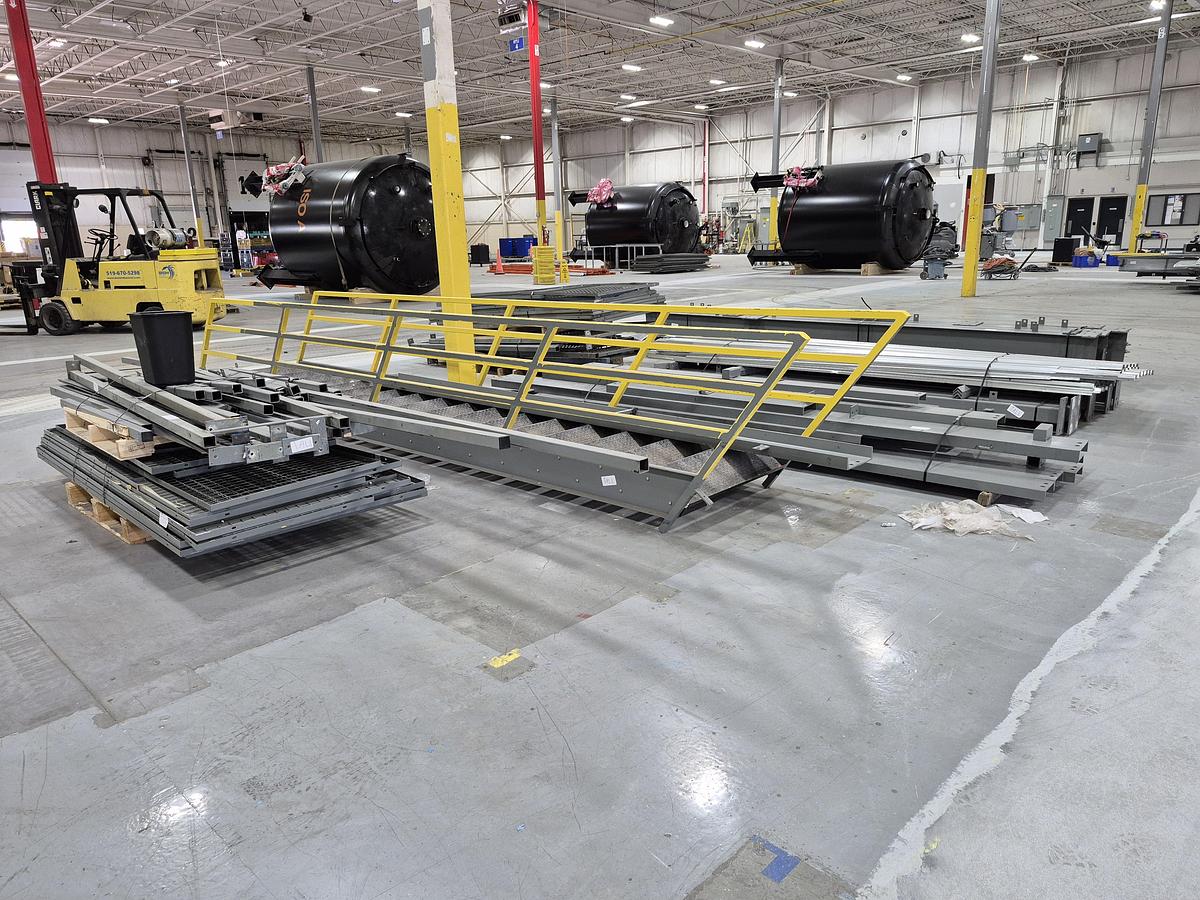 Used 2 x Structural Steel Mezzanines